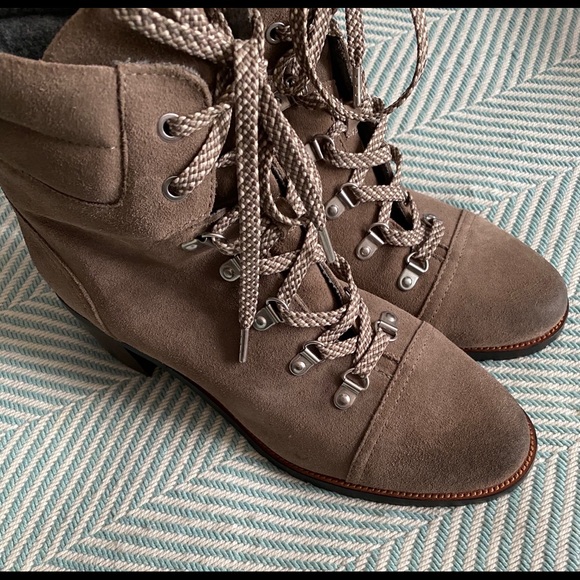 Sam Edelman Manchester Suede Lace-Up Ankle Boots - Picture 11 of 12